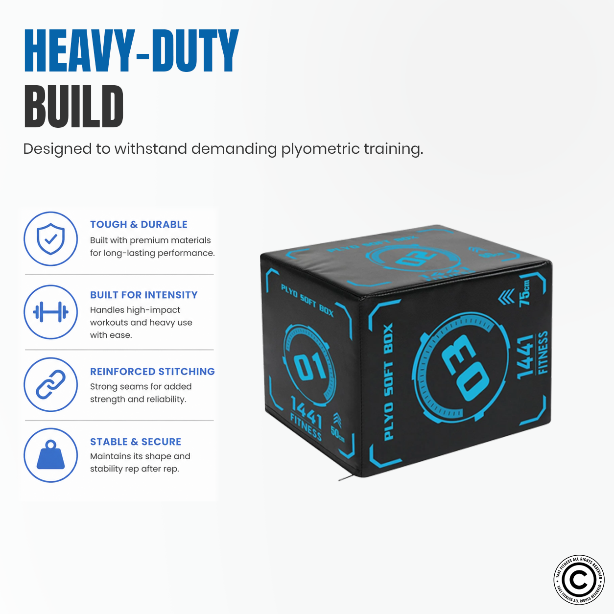 1441 Fitness 3 in 1 Soft Plyo Box