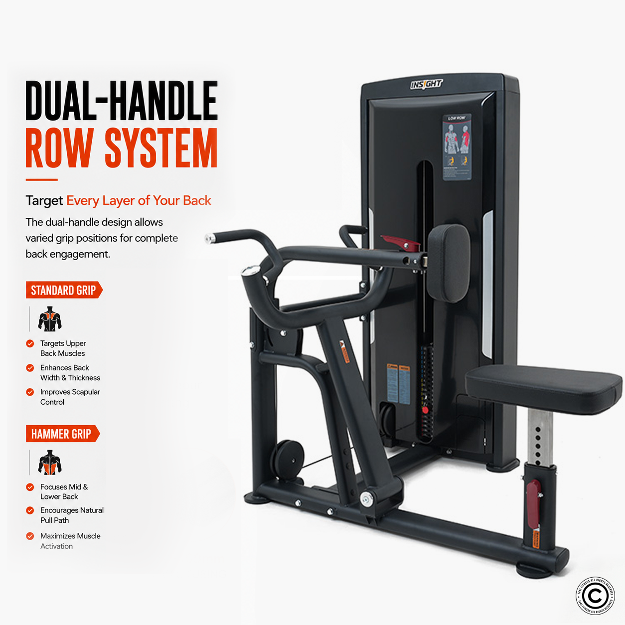 Insight Fitness Low Row - SA005