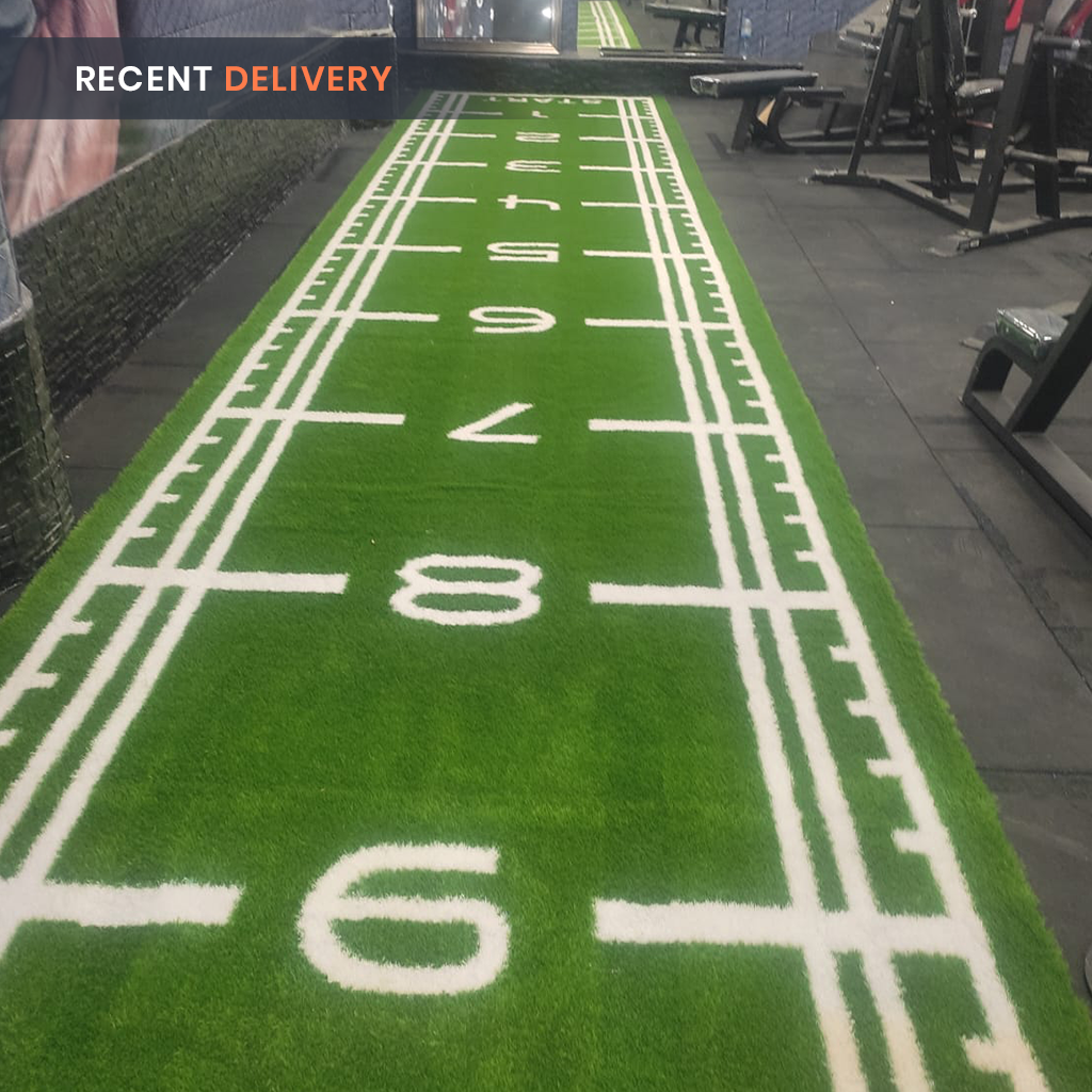 Sled Track Grass with Marking - 10 x 2 Meters (Green)