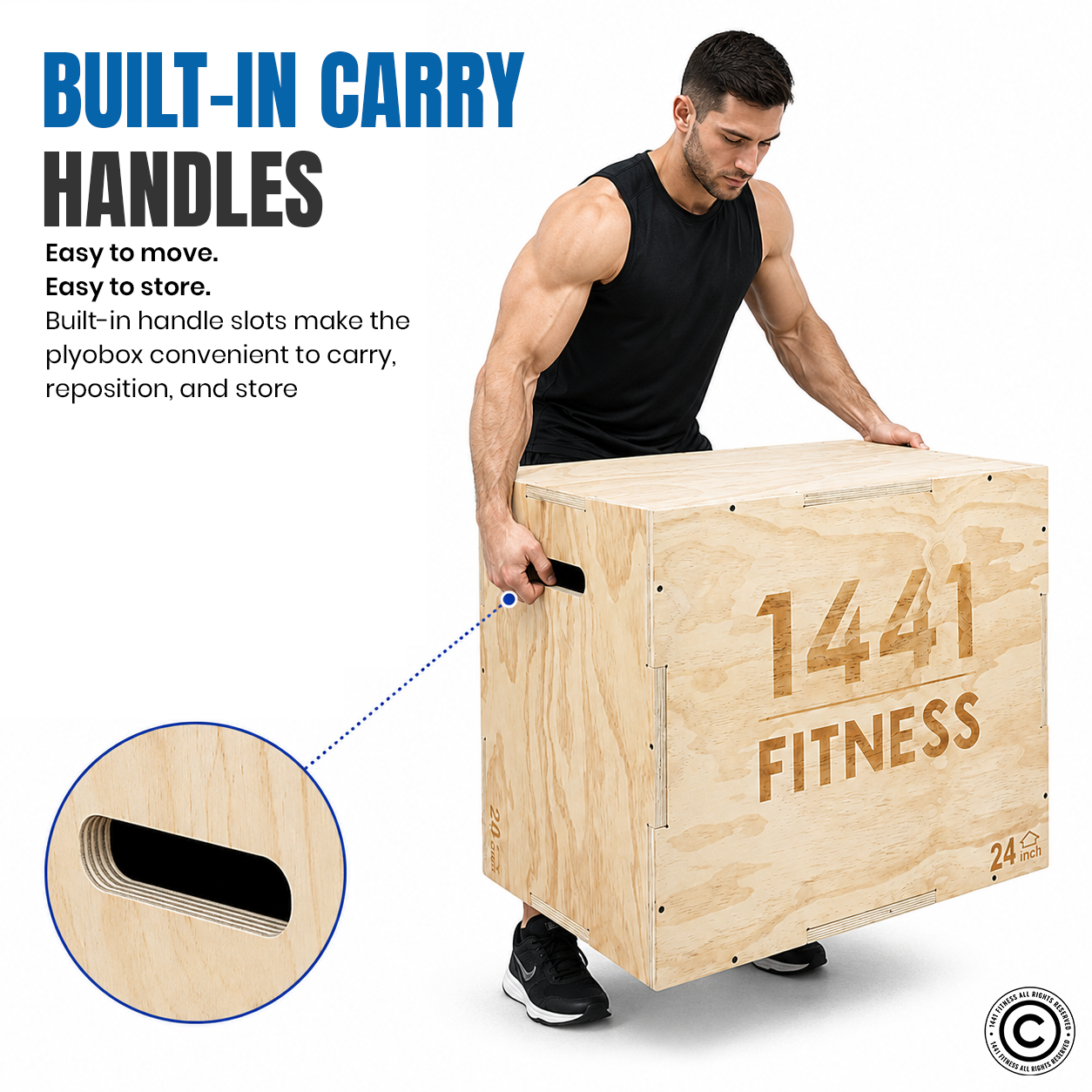1441 Fitness Wooden Plyobox