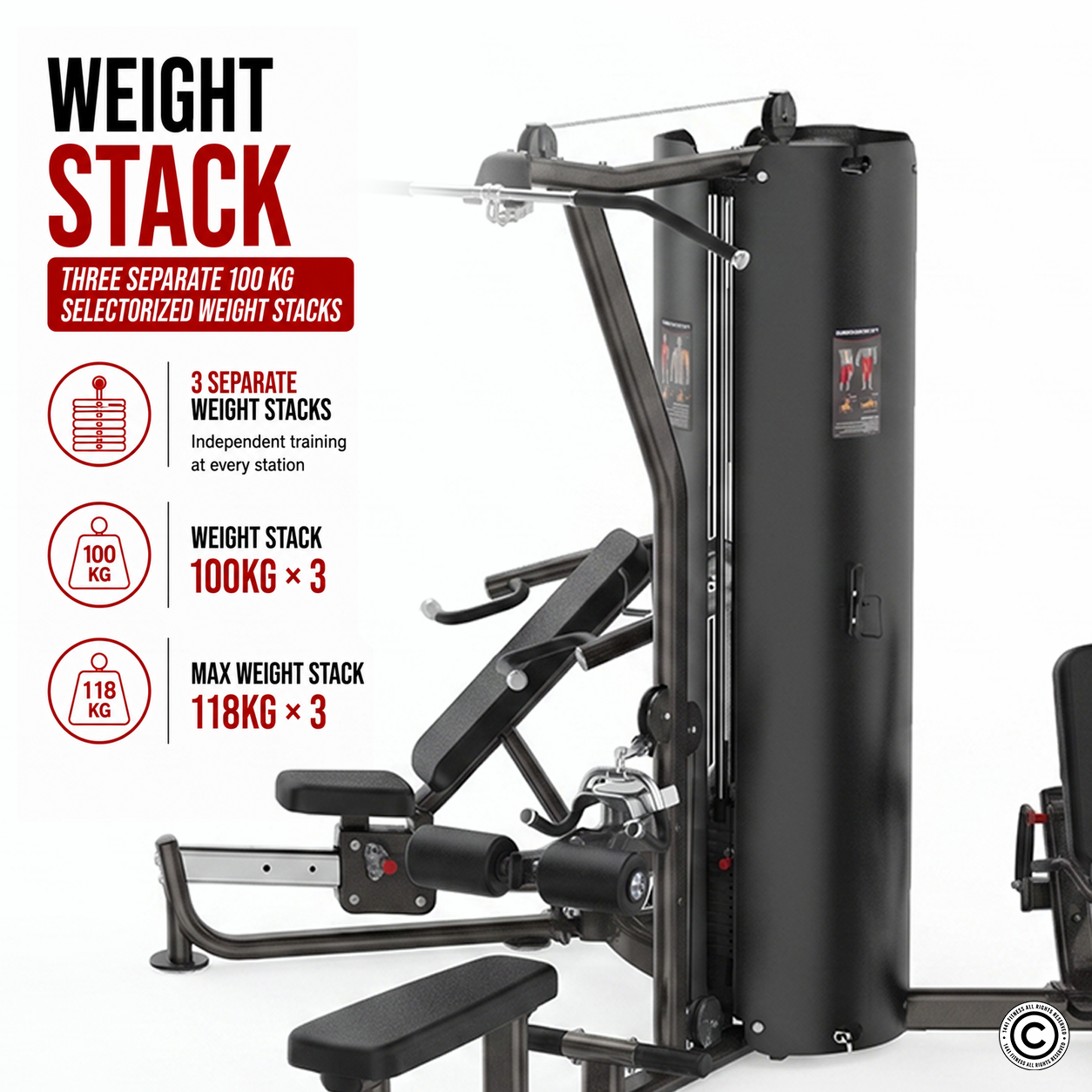 Insight Fitness 3 Station Multi Gym BS004