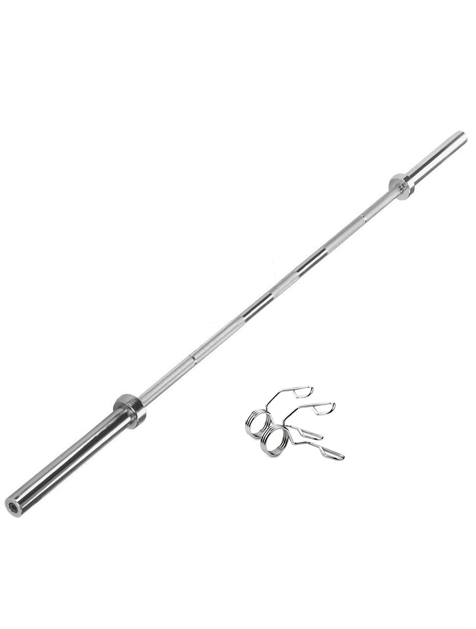 41fC91 Multi Function Smith Machine Home Gym Bundle Offer  - PRO4 - 7ft Barbell Bar with Collars