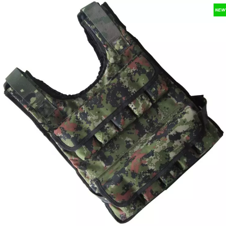 1441 Fitness Camouflage Adjustable Weight Vest (10 - 30 Kg)