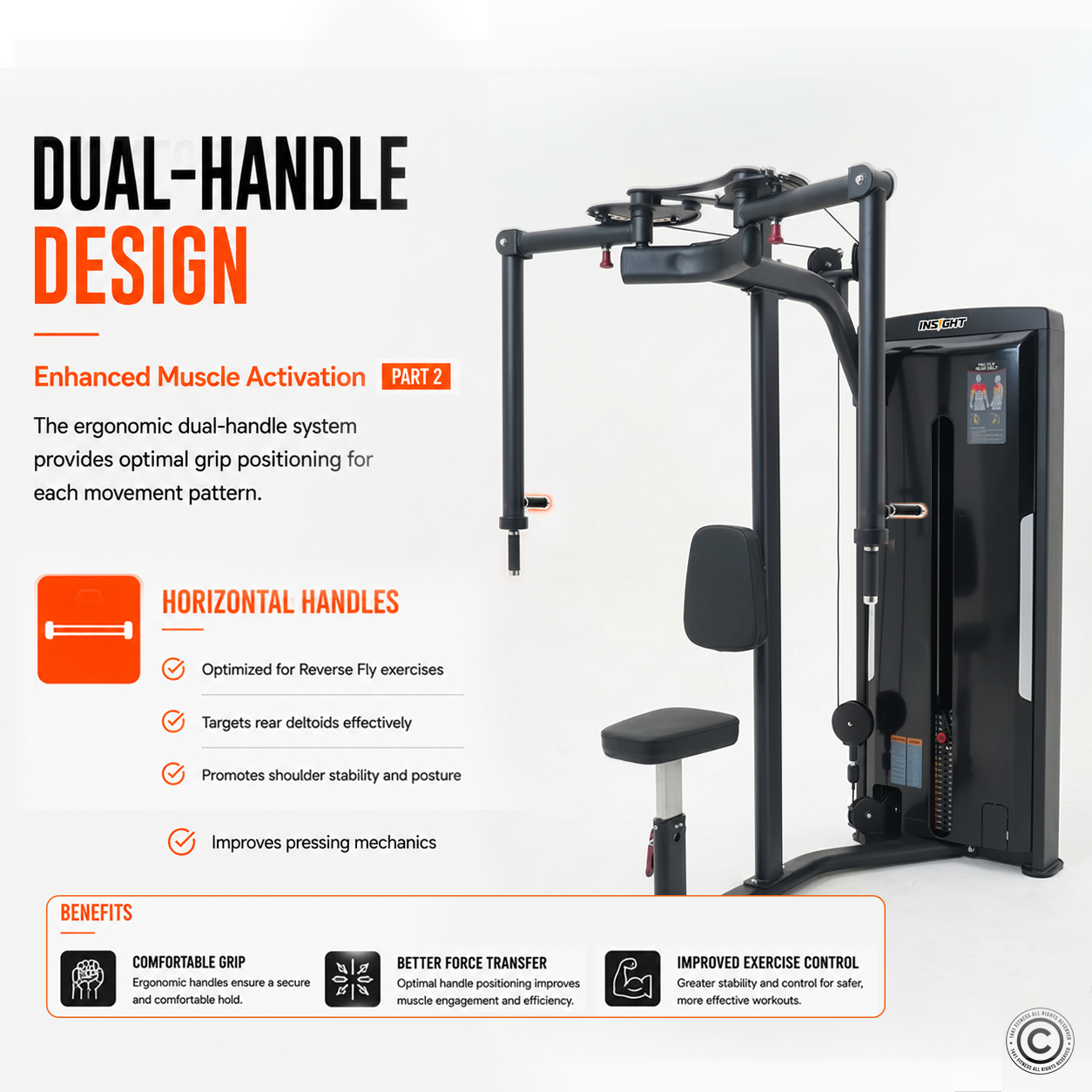 Insight Fitness Pec Fly / Rear Delt - SA003