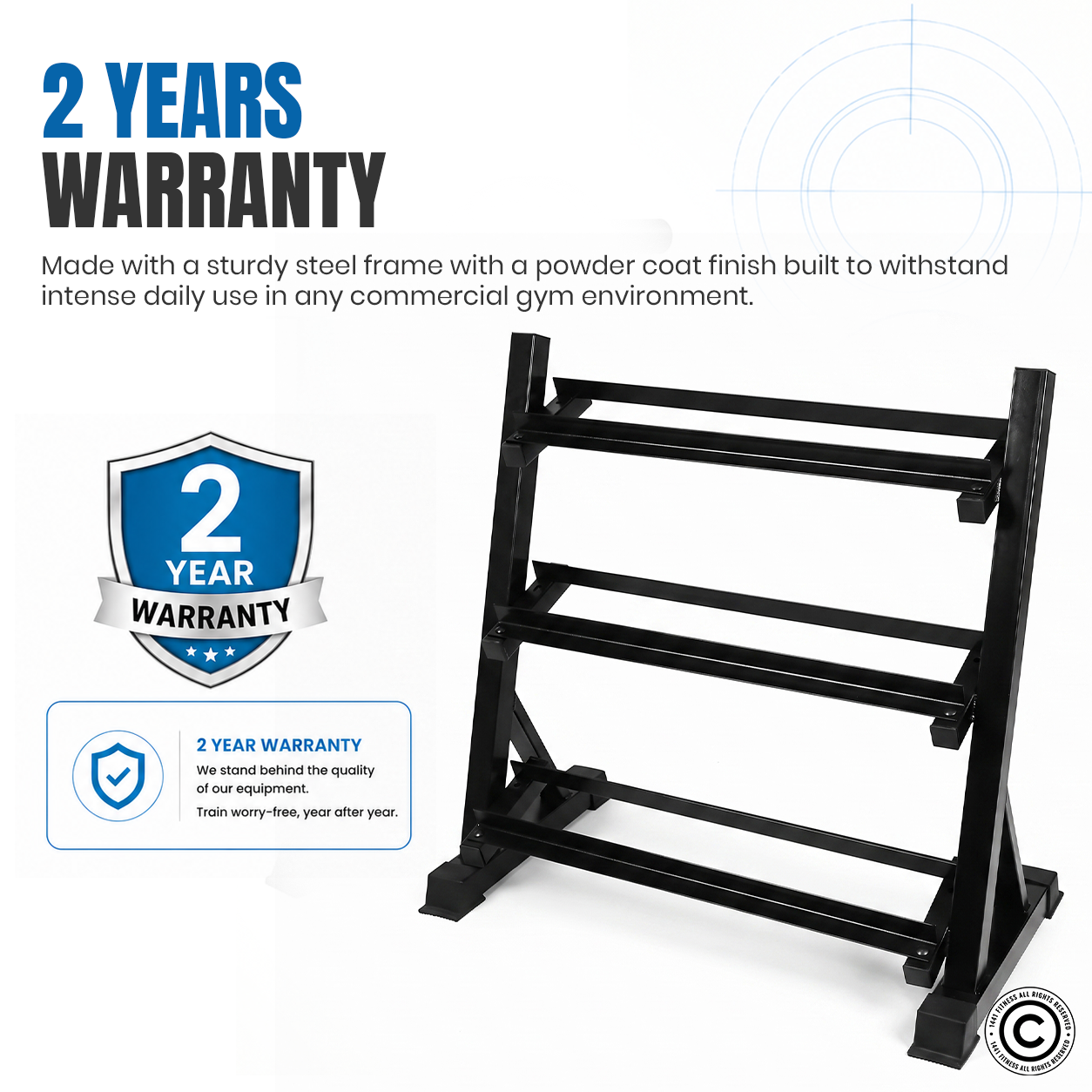 1441 Fitness Dumbbell Rack - 8 Pairs