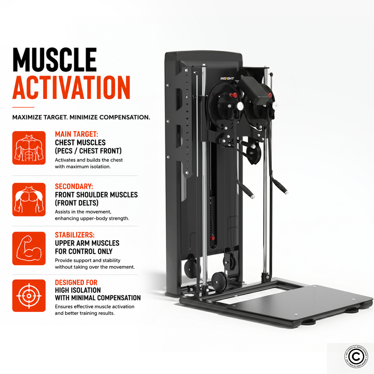 Insight Fitness Standing Multi Flight SA054