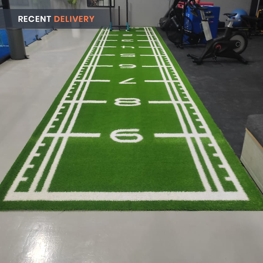 Sled Track Grass with Marking - 10 x 2 Meters (Green)