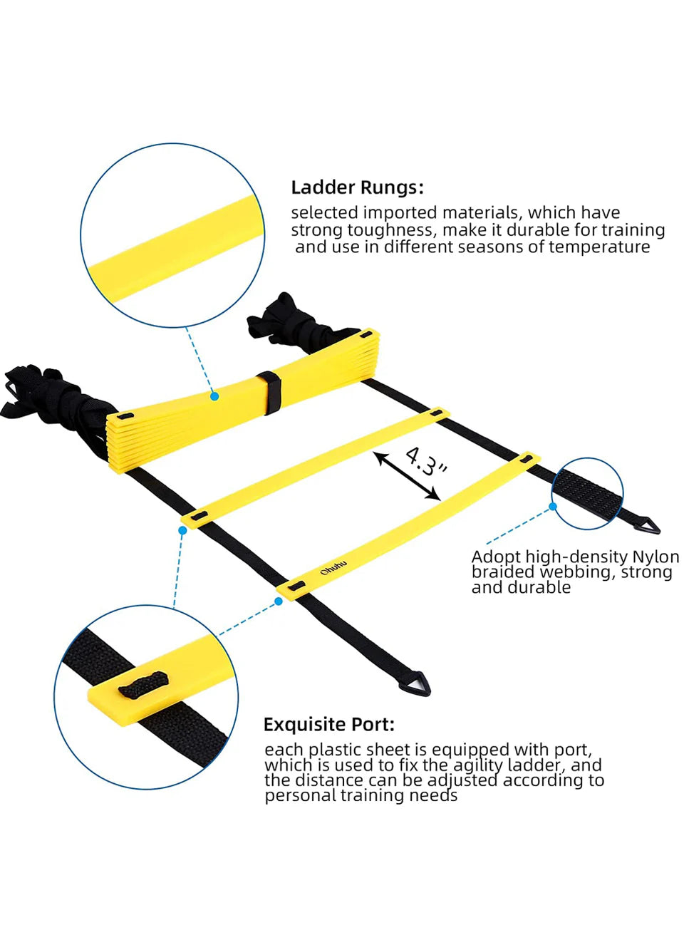 1441 Fitness Agility Ladder for Speed Training