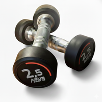 Thumbnail for Apus Commercial Rubber Round Dumbbells - 2.5KG