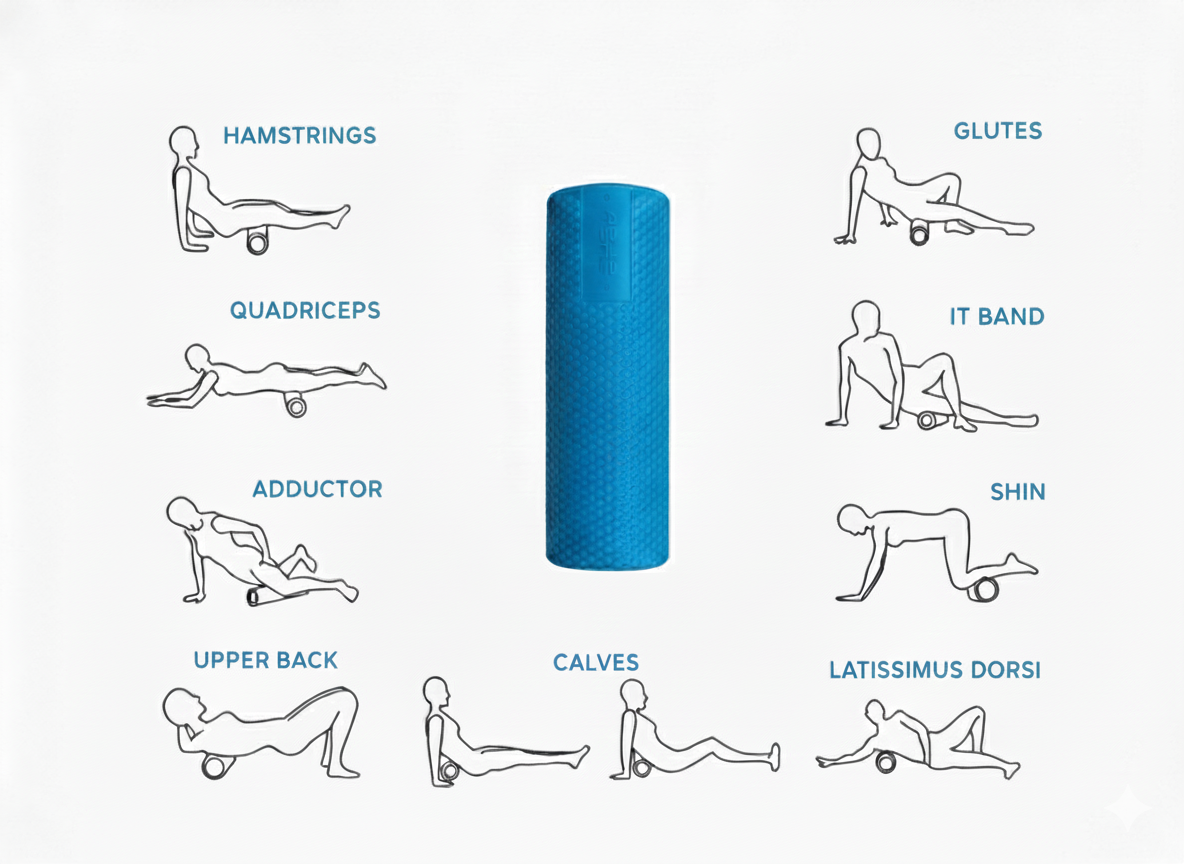 Apus Sports Eva Roller 90 cm - Blue
