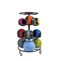 1441 Fitness Circled Premium Medicine Ball Rack with Wheels - (15 Pcs)