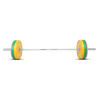 Thumbnail for Premium Color Bumper Plates with 7 Ft Olympic Bar - 120 Kg Set - Bundle Offer