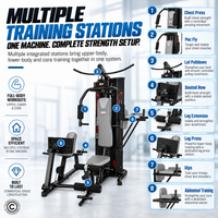 Thumbnail for BH Fitness Multi-Station Home Gym with Leg Press G152B
