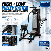 Thumbnail for BH Fitness Multi-Station Home Gym with Leg Press G152B