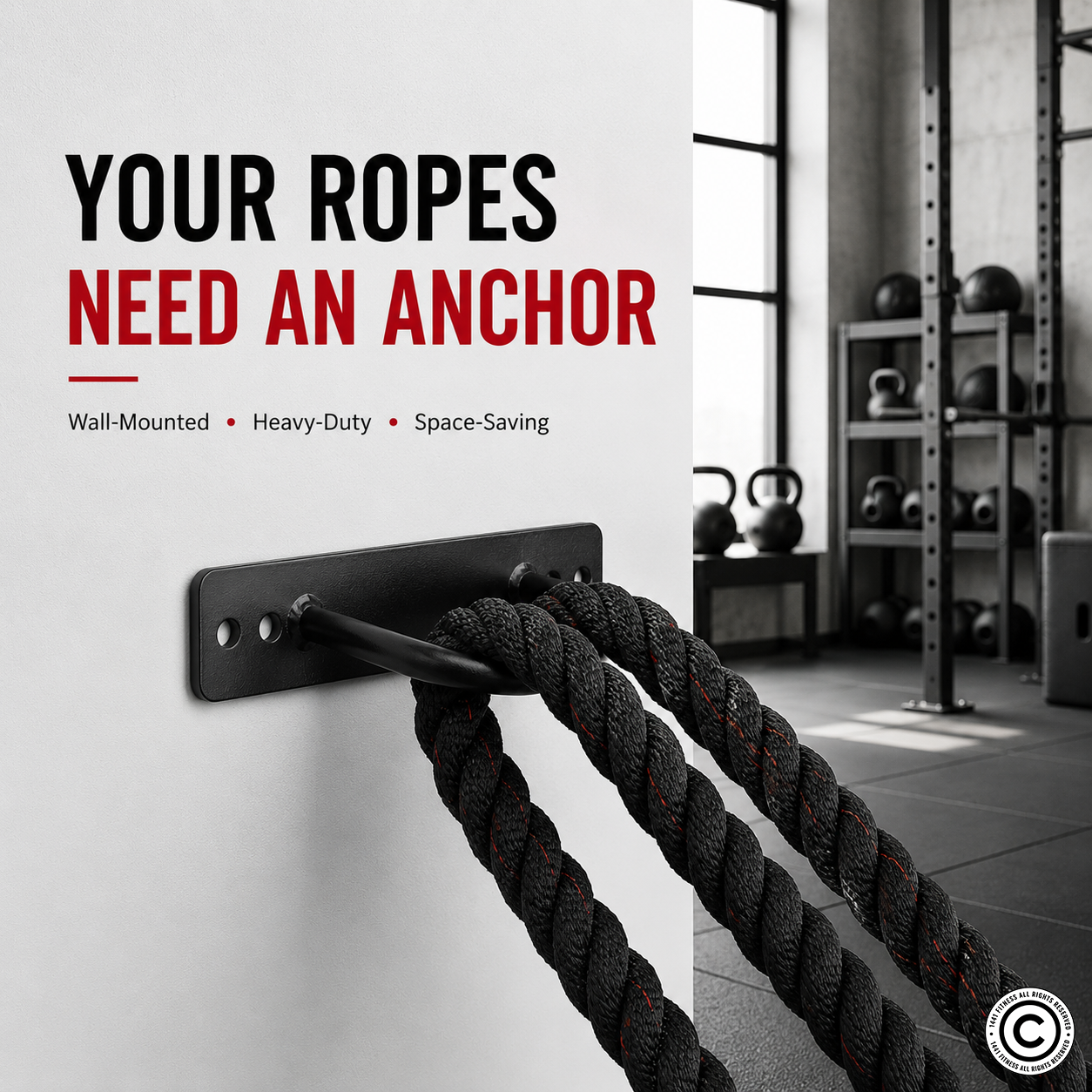 1441 Fitness Battle Rope Anchor Hook