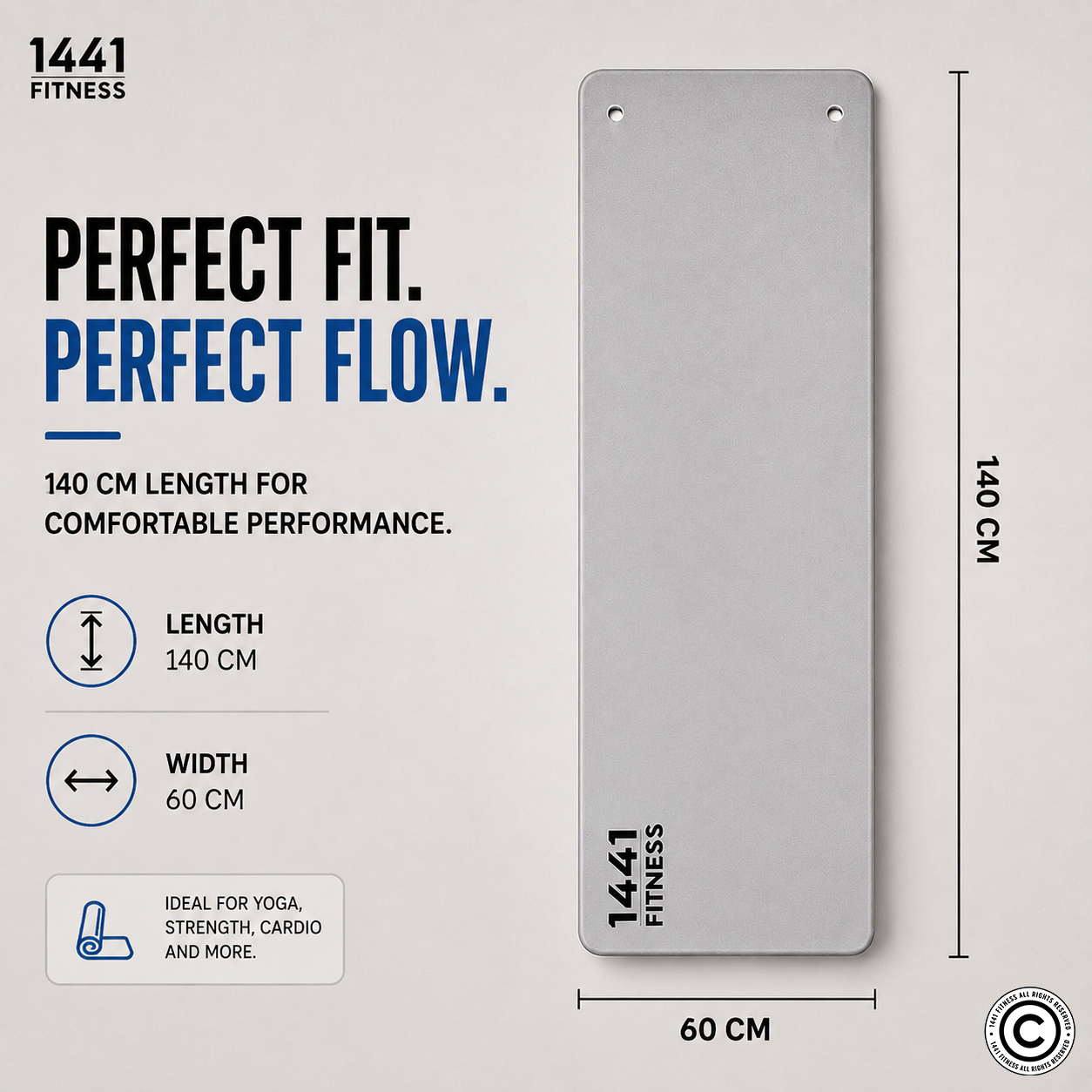 1441 Fitness Yoga Mat with Grommets