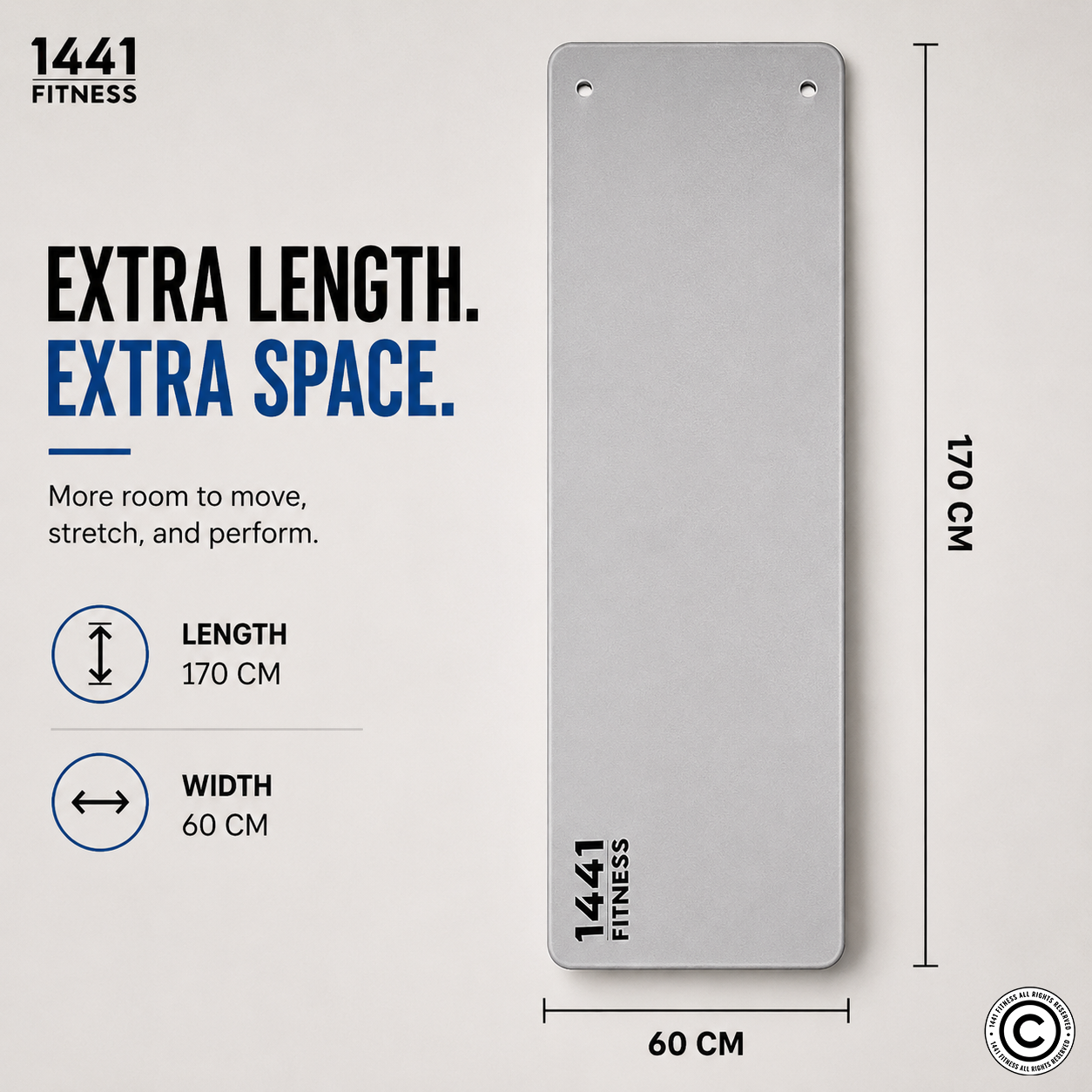 1441 Fitness Yoga Mat with Grommets