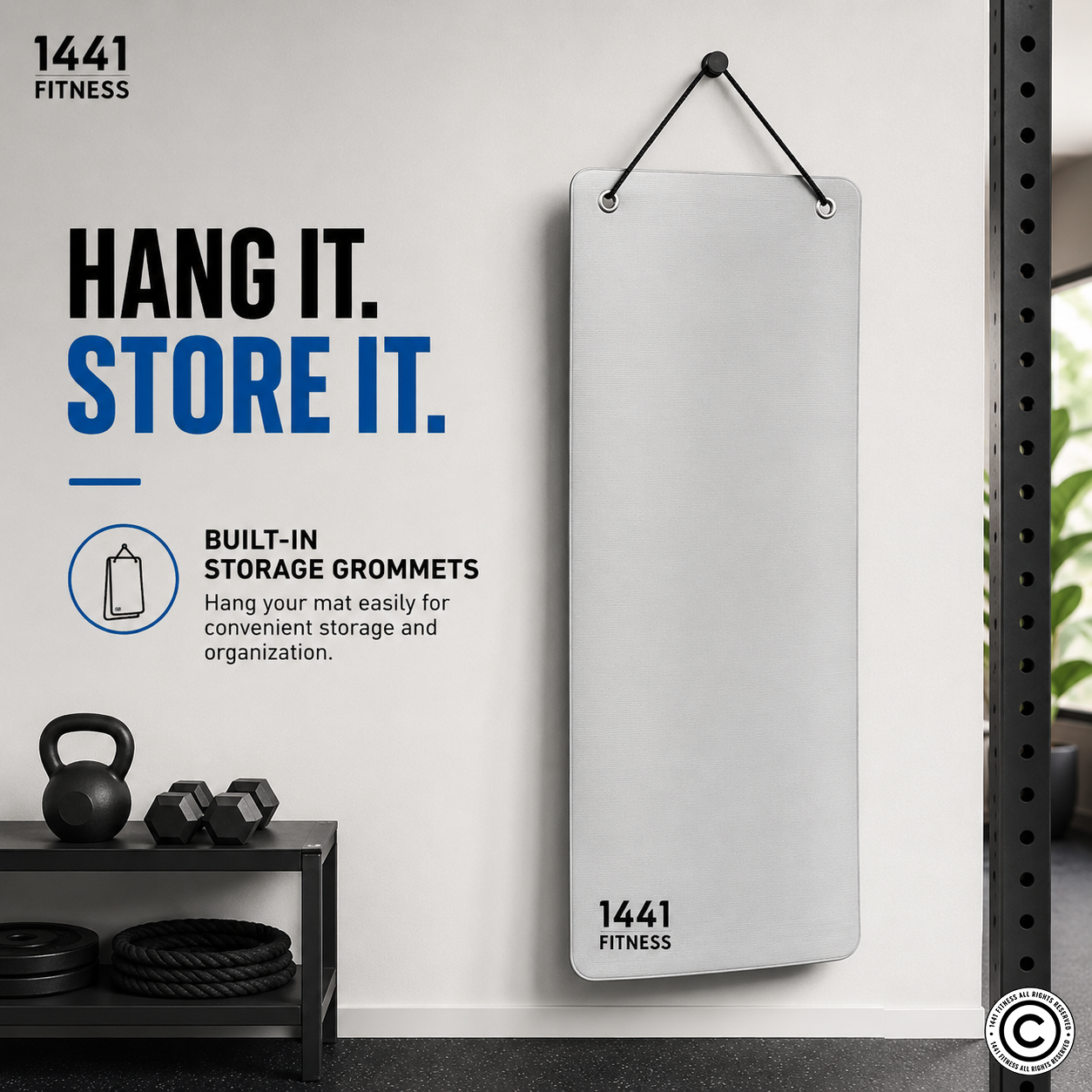 1441 Fitness Yoga Mat with Grommets