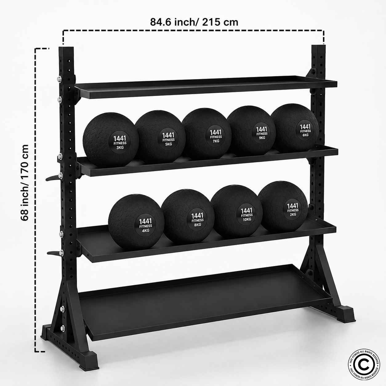 1441 Fitness 4 Tier Commodity Rack - 41FC35