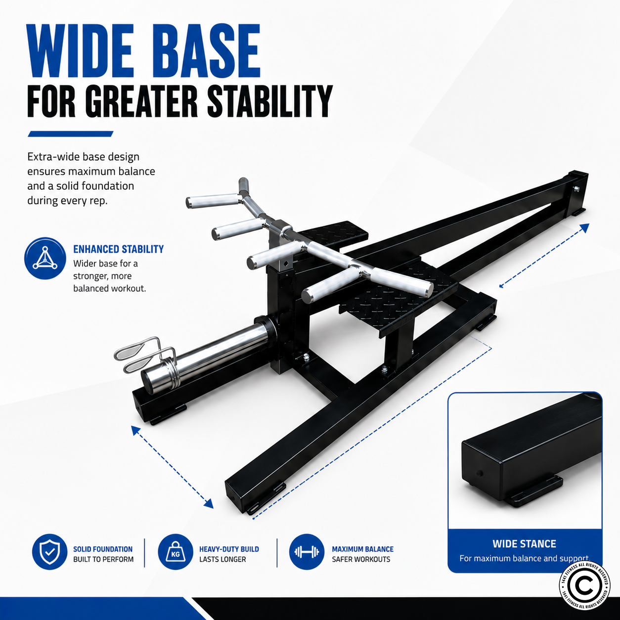 1441 Fitness Standing T Bar Machine
