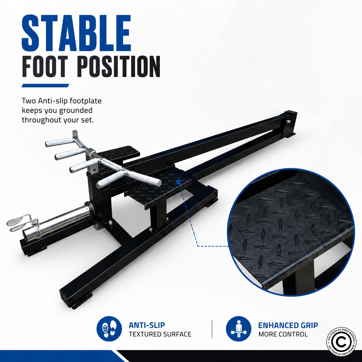 1441 Fitness Standing T Bar Machine