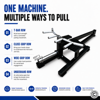 Thumbnail for 1441 Fitness Standing T Bar Machine