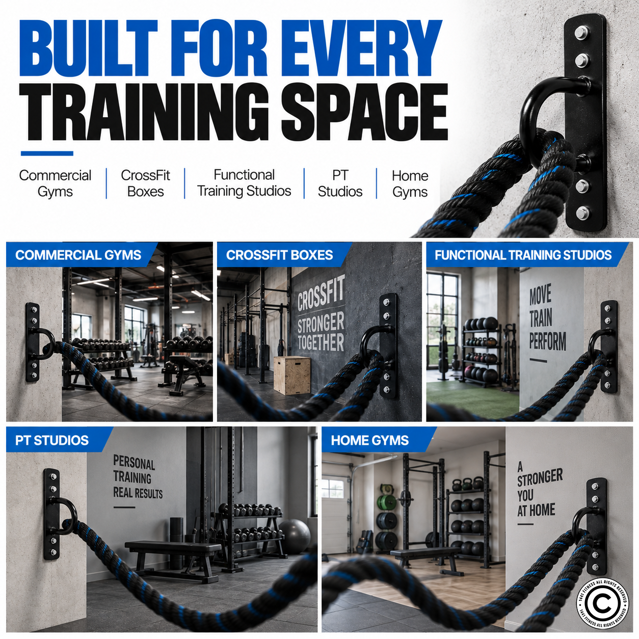 1441 Fitness Battle Rope Anchor Hook