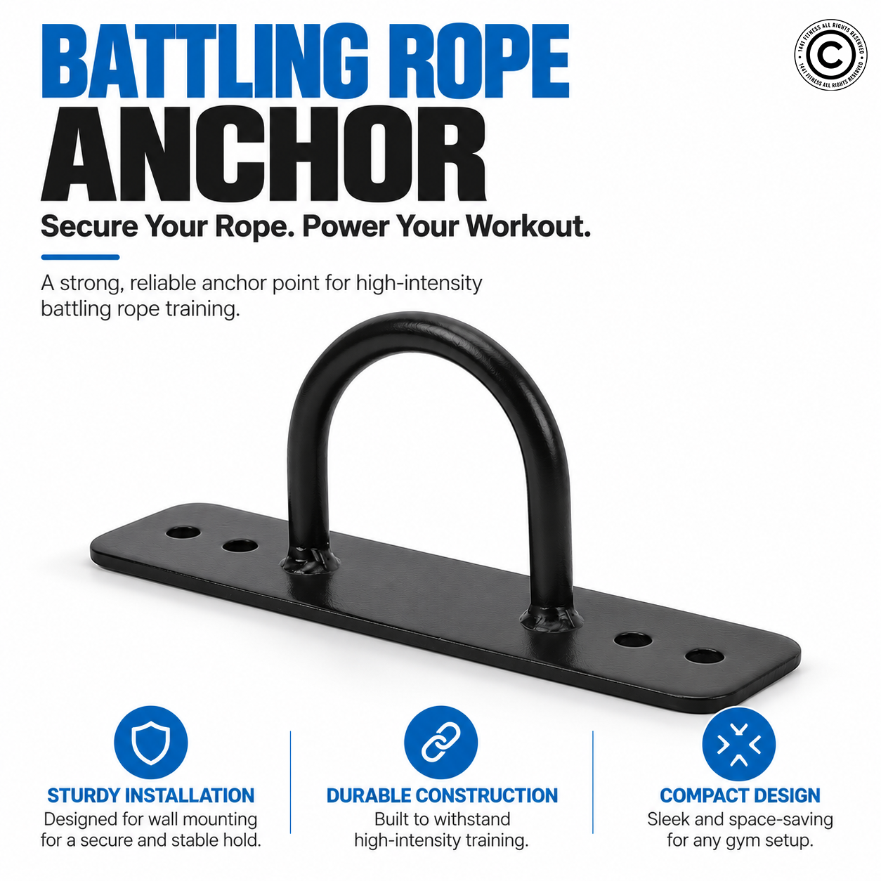 1441 Fitness Battle Rope Anchor Hook