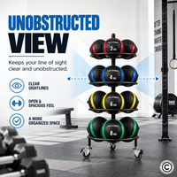 Thumbnail for 1441 Fitness Ball 18 Balls Rack with Wheels