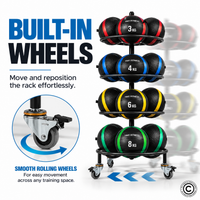 Thumbnail for 1441 Fitness Ball 18 Balls Rack with Wheels
