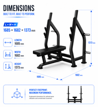 Thumbnail for Insight Fitness Flat Olympic Bench - DR004