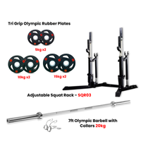 Thumbnail for SQR03 Squat Rack Combo with Plate Set - Bundle Offer