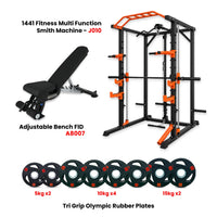 Thumbnail for J010 Multi Function Rack Combo with Plate Set and Bench - Bundle Offer