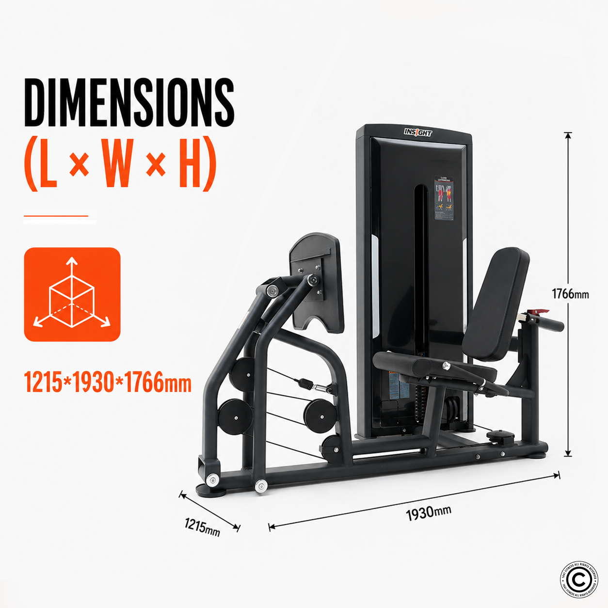 Insight Fitness Seated Leg Press - SA016