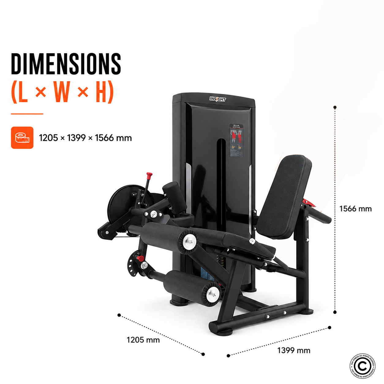 Insight Fitness Leg Curl & Leg Extension - SA025