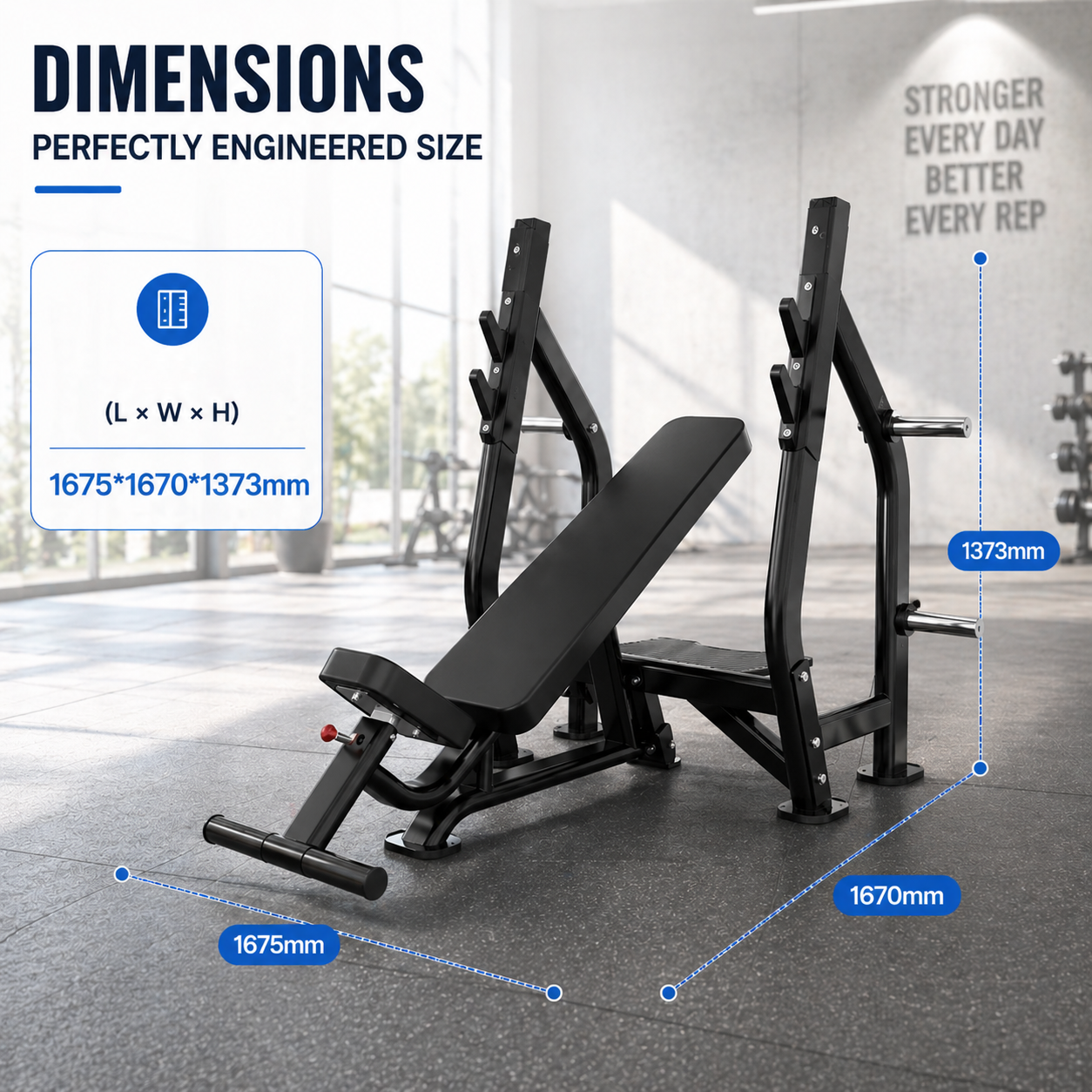 Insight Fitness Incline Olympic Bench - DR005