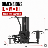 Thumbnail for Insight Fitness 4 Station Multi Gym BS004 with Leg Press