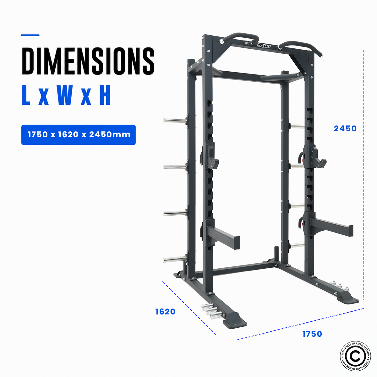 Insight Fitness Half Rack - SH010