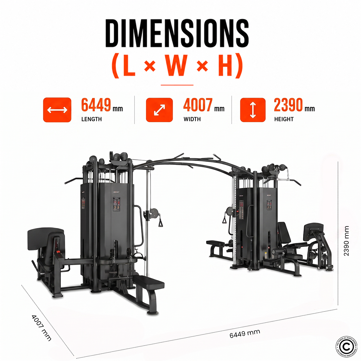 Insight Fitness 8 Stack Multi Station - SA039