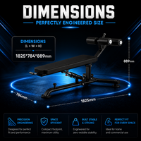 Thumbnail for Insight Fitness Decline Adjustable Bench - DR025