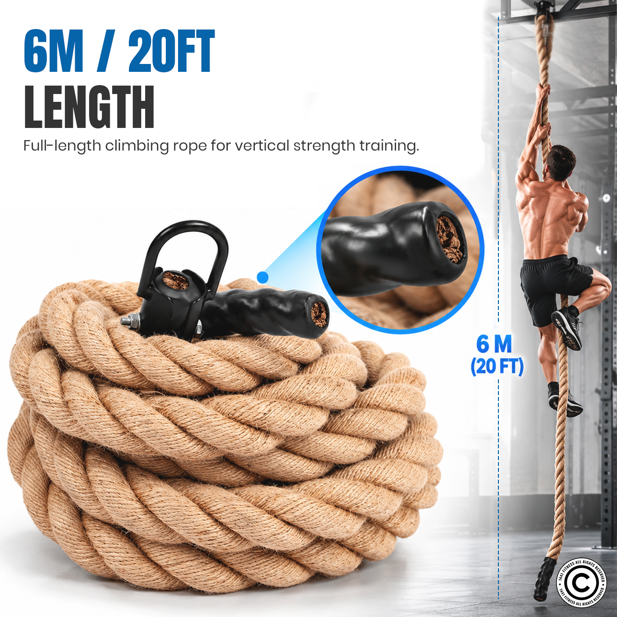 1441 Fitness Climbing Rope - 6 Meter