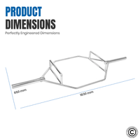 Thumbnail for 1441 Fitness Hex Trap Bar with Collars - 6 Ft