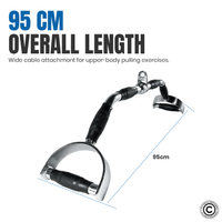 Thumbnail for 1441 Fitness D Handle Lat Pull Down Attachment - 90 CM