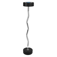 Thumbnail for Fixed Weight Curl PU Barbell Set with Rack - 10 Kg to 50 Kg - Bundle Offer