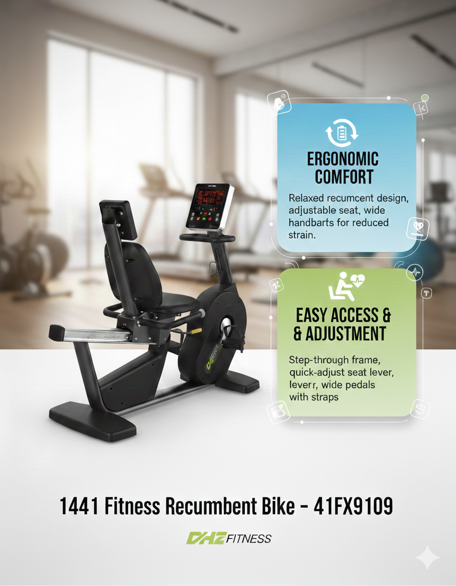 1441 Fitness Recumbent Bike - 41FX9109