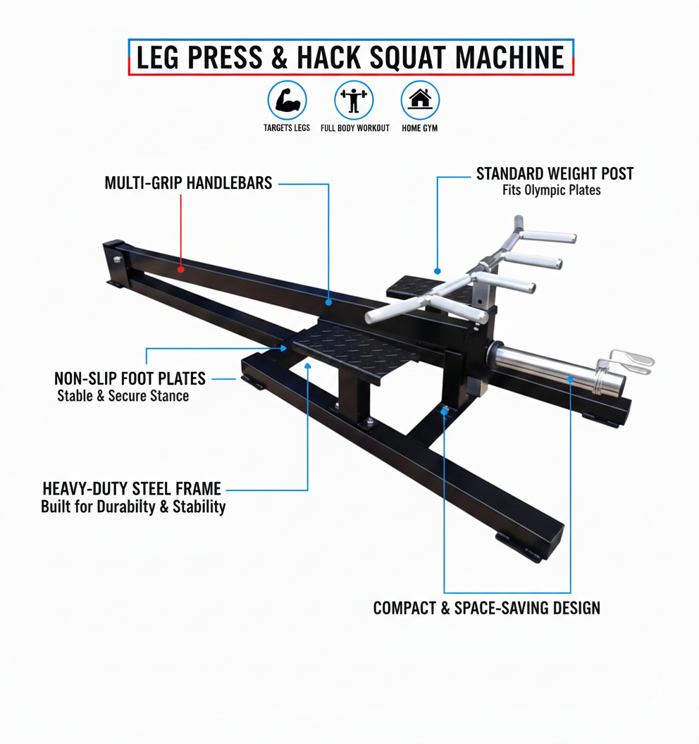 1441 Fitness Standing T Bar Machine