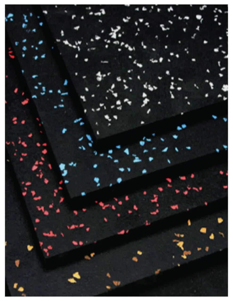 1441 Fitness Commercial Rubber Flooring for Gym 20 mm - 100 x 100 CM Speckled Red