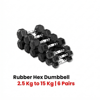 Thumbnail for SQR01 Squat Rack Home Gym Bundle Offer  - 2 - Hex Dumbbell Set