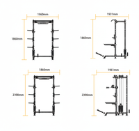 Thumbnail for Insight Fitness Half Rack With Dual Pulley RR-HR-75-03
