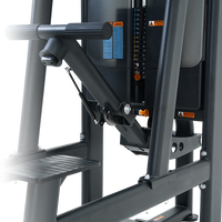 Close-up of a Insight Fitness Assisted Chin/Dip - BE8008 with visible branding on a white background